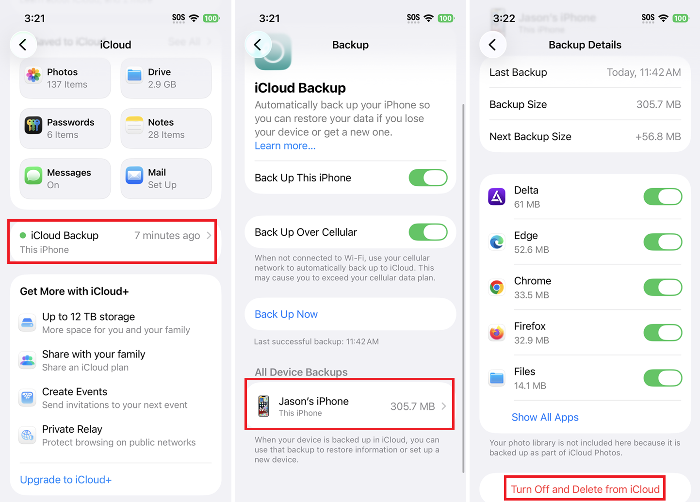 cài đặt sao lưu iCloud cài đặt sao lưu iCloud